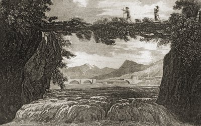 Subterranean disappearance of the Rhone near Geneva by French School